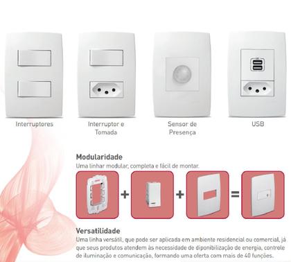 Imagem de Módulo Interruptor Intermediário 10A Branco 612007 Pial Plus