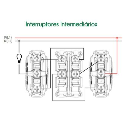 Imagem de Módulo Interruptor Intermediário Branco i9 9533 Ilumi