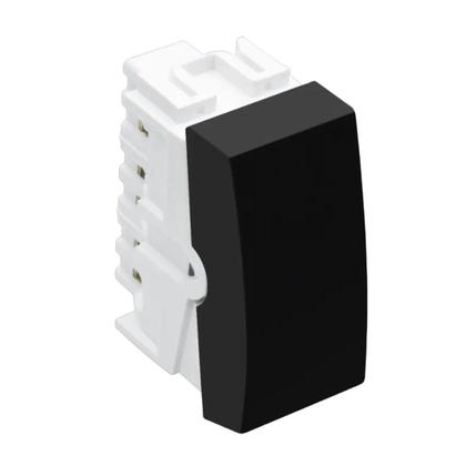 Imagem de Módulo Interruptor Intermediário Preto 16A/250V Habitat