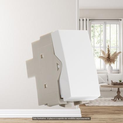 Imagem de Módulo Interruptor Intermediário Sleek Branco Margirius