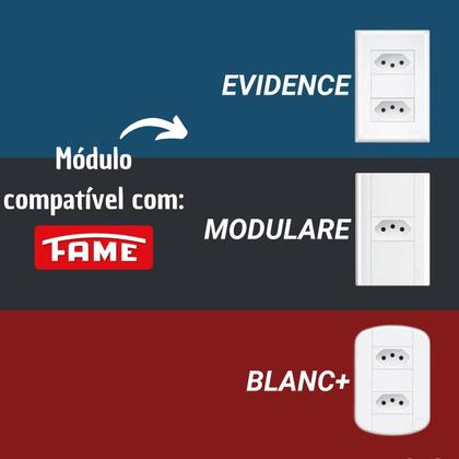 Imagem de Módulo Interruptor Paralelo 16a Fame Evidence/Modulare/Blanc+
