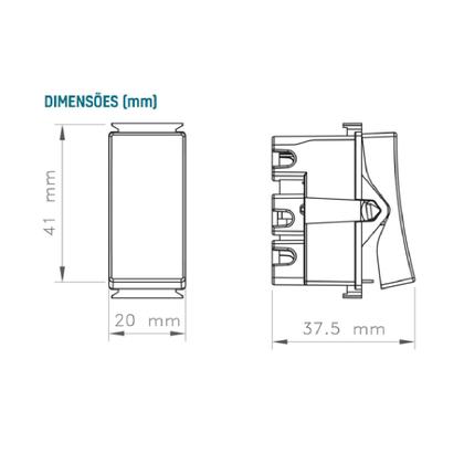 Imagem de Modulo Interruptor Paralelo 6A Br ARIA 57217002 TRAMONTINA