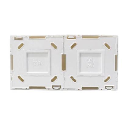 Imagem de Módulo Interruptor Paralelo Mais Módulo Tomada Simples 10A 2P+T SistemaX 675064