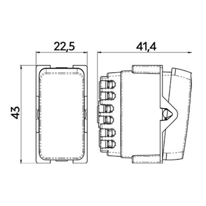 Imagem de Módulo Interruptor Paralelo MarGirius B3 10A Branco