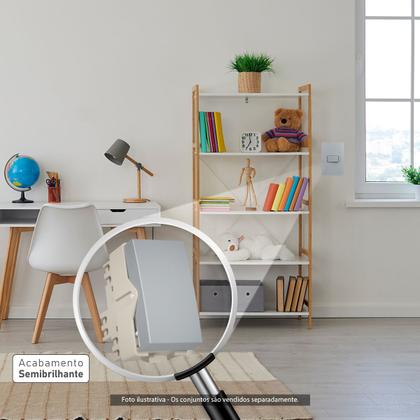 Imagem de Módulo Interruptor Paralelo Three Way 10a Cinza Sleek Colors