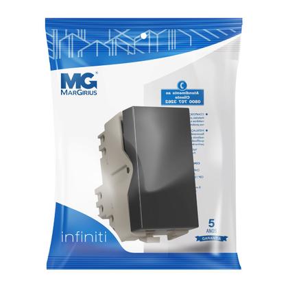 Imagem de Módulo Interruptor Paralelo Three Way Grafite Infiniti MarGirius