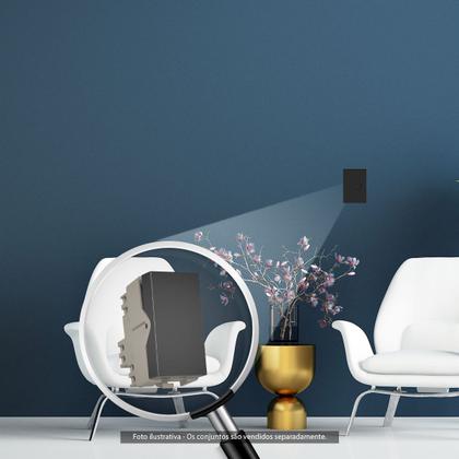 Imagem de Módulo Interruptor Paralelo Three Way Grafite Infiniti MarGirius