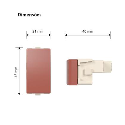 Imagem de Módulo Interruptor Paralelo Three Way Nutshell Sleek