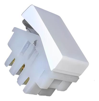 Imagem de Módulo Interruptor Simples 10A 250V Branco - Pezzi