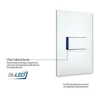 Imagem de Módulo Interruptor Simples 10A 250V Branco PIAL PLUS+