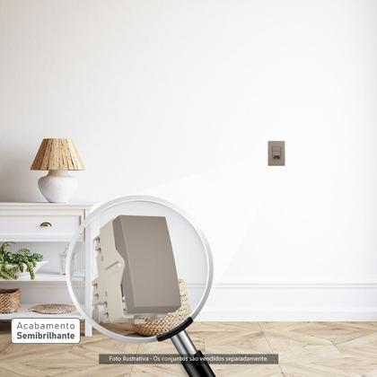 Imagem de Módulo Interruptor Simples 10a Argila Sleek Colors Margirius