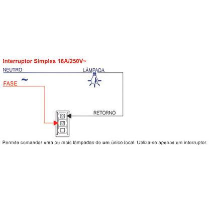 Imagem de Modulo Interruptor Simples 10A Soprano Siemens Ilus
