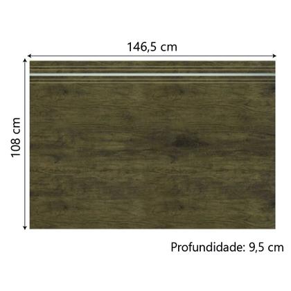 Imagem de Modulo J&A Georgia Cabeceira 1,46m Avelã / Jequitibá