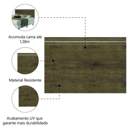 Imagem de Modulo J&A Georgia Cabeceira 1,46m Avelã / Jequitibá