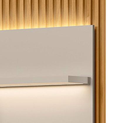 Imagem de Módulo Lateral Ripado com LED 1 Porta 3 Prateleiras Paulina