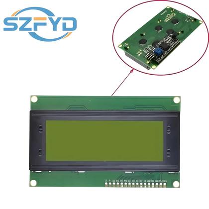 Imagem de Módulo LCD Azul Verde Branco 20x4 Interface Serial IIC I2C Para Adaptador De Display LCD Arduino