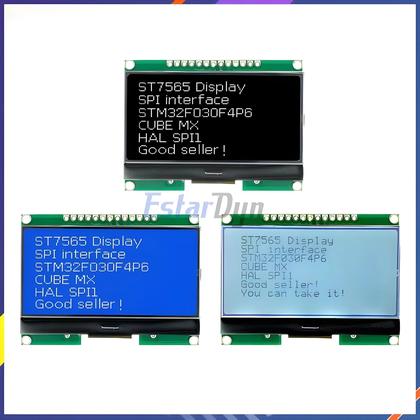 Imagem de Módulo LCD Com Tela De Matriz De Pontos COG Estardyn LCD12864 Com Interface SPI