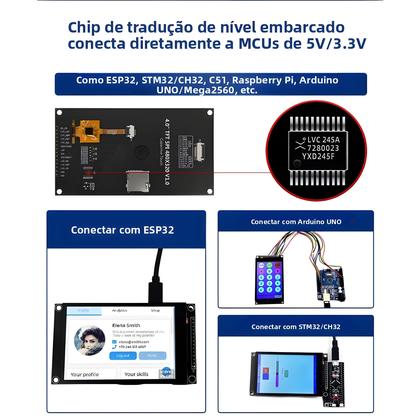 Imagem de Módulo LCD TFT SPI De 4 Polegadas 320X480 Com Tela Sensível Ao Toque Para Arduino Mega2560 ESP32