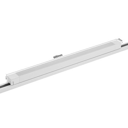 Imagem de Módulo Led Difusor para Trilho Nordecor Duli 35W 60cm Bivolt Branco 4000K Luz Neutra