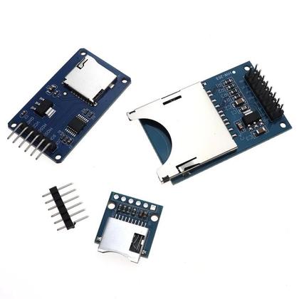Imagem de Módulo Leitor De Cartão Micro SD Mini TF Com Chip Conversor De Nível SPI Para Kit DIY Arduino