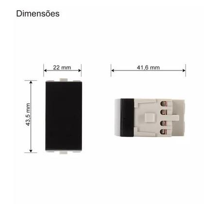Imagem de Módulo Margirius Interruptor Intermediário 10A/250V Sleek
