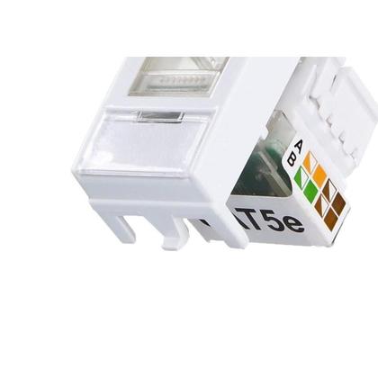 Imagem de Modulo Margirius Sleek 1 Tomada Rede Rj45 Branco 16045