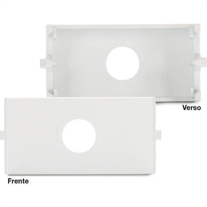 Imagem de Modulo Margirius Sleek Paralelo Duplo 10A Branco 17840