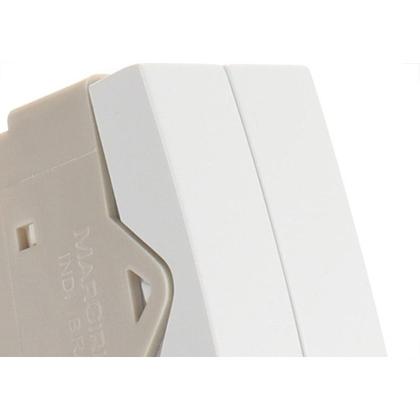 Imagem de Modulo Margirius Sleek Simples Duplo 10A Branco 17837