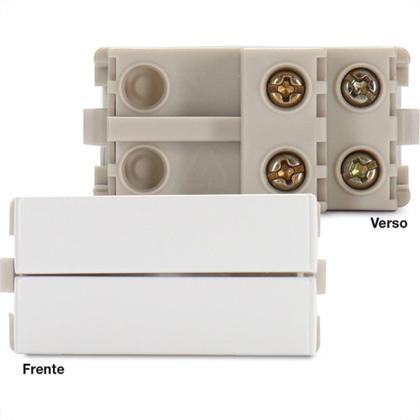 Imagem de Modulo Margirius Sleek Simples Duplo 10A Branco 17837