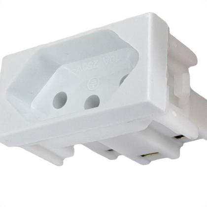 Imagem de Modulo Mectronic Soft 1 Tomada 2P+T. 10A. Branca - 39016