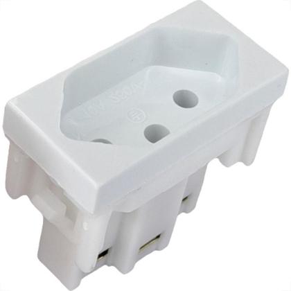 Imagem de Modulo Mectronic Soft 1 Tomada 2P+T. 10A. Branca - 39016