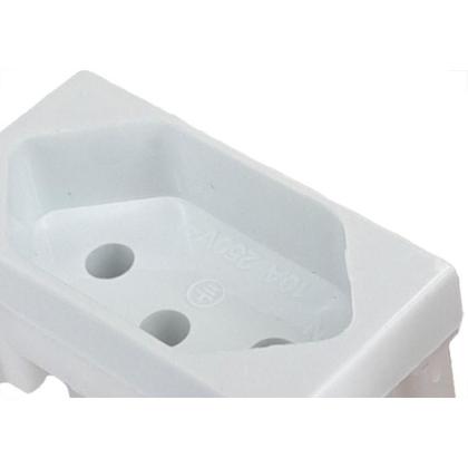 Imagem de Modulo Mectronic Soft 1 Tomada 2P+T. 10A. Branca - 39016
