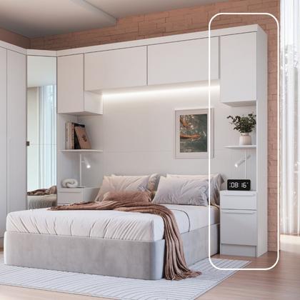 Imagem de Módulo Mesa Cabeceira 2 Portas e 1 Gaveta Infinity