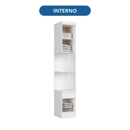 Imagem de Módulo Mesa Cabeceira 2 Portas e 1 Gaveta Infinity