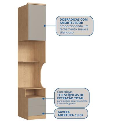 Imagem de Módulo Mesa de Cabeceira 1 Porta Elegance