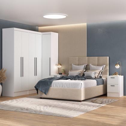 Imagem de Módulo Mesa de Cabeceira 2 Gavetas Viena