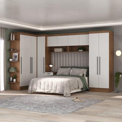 Imagem de Módulo Mesa de Cabeceira 2 Gavetas Viena