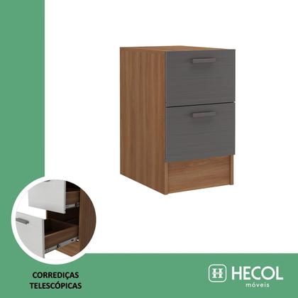 Imagem de Módulo Mesa de Cabeceira 2 Gavetas Viena