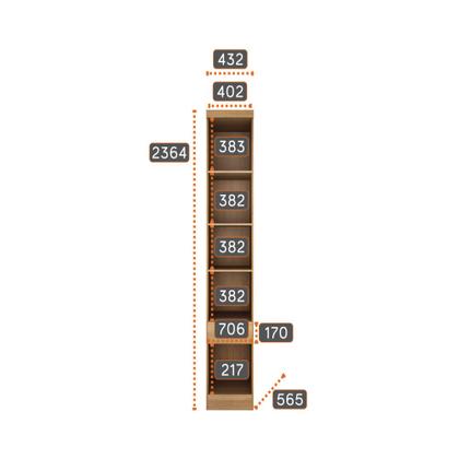Imagem de Módulo Mesa de Cabeceira de Casal Safira em MDF com 1 Porta e 1 Gaveta Clic Móveis