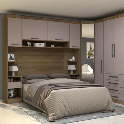 Imagem de Módulo Mesa De Cabeceira Eucamoveis Paris 1 Porta 1 Gaveta