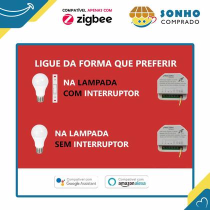 Imagem de Modulo Mini Inteligente Interruptor 10A 3CH Zigbee JWCOM SA-ZG13-3CH