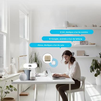 Imagem de Módulo Mini Interruptor WiFi Inteligente Tuya Matter Relé Temporizador Automação Residencial