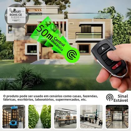 Imagem de Módulo Mini Relé Sem Fio RF433MHz Para Interruptor De Luz Inteligente 110V 220V Com Controle Remoto