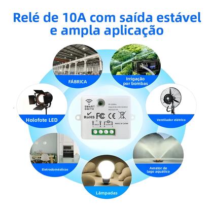 Imagem de Módulo Mini Relé Sem Fio RF433MHz Para Interruptor De Luz Inteligente 110V 220V Com Controle Remoto