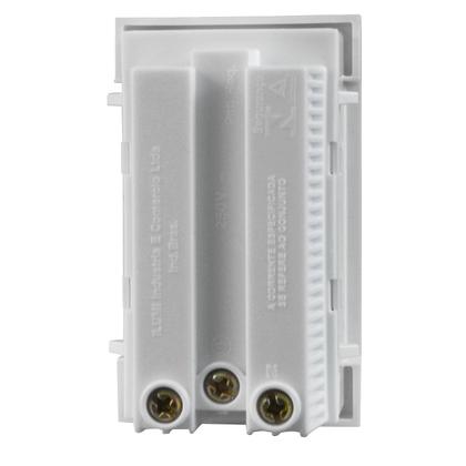 Imagem de Módulo Monobloco com 3 Tomadas 10A 250V~ Linha Vivaz Branca Ilumi - 75123