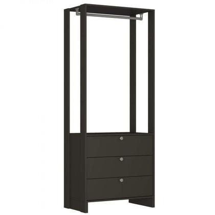 Imagem de Módulo para Closet 1 Cabideiro 3 Gavetas Yes