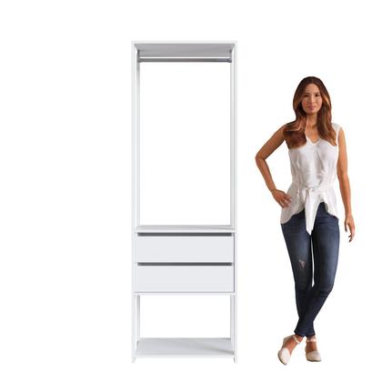 Imagem de Módulo para Closet com Gavetas e Cabideiro 183x45x60cm