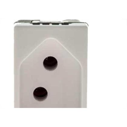 Imagem de Modulo Pial Plus+ Branco 1 Tomada 10A Borne Automatico 615038Bc