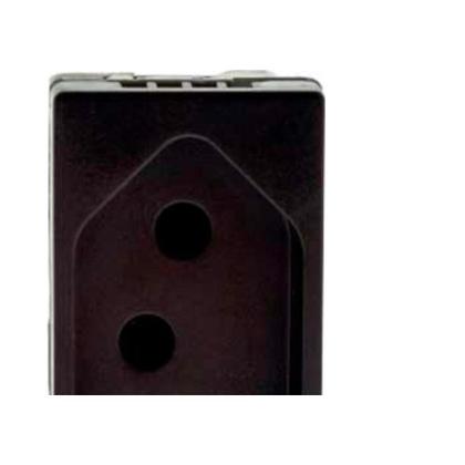 Imagem de Modulo Pial Plus+ Preto 1Tomada 10A Borne Automatico 615038Pt