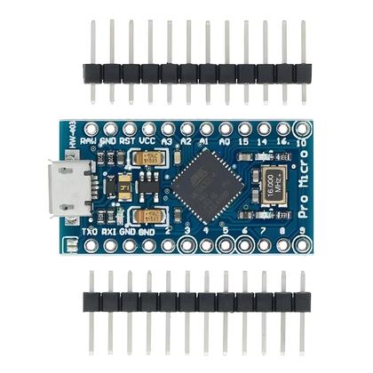 Imagem de Módulo pro Micro ATMEGA32U4 5V 16MHz Com Bootloader, MINI USB, Micro USB, TYPE-C, Conector De 2